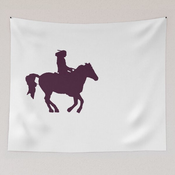 Item preview, Burgundy Rider on Horse – Minimal Logo designed and sold by Dotadoari.