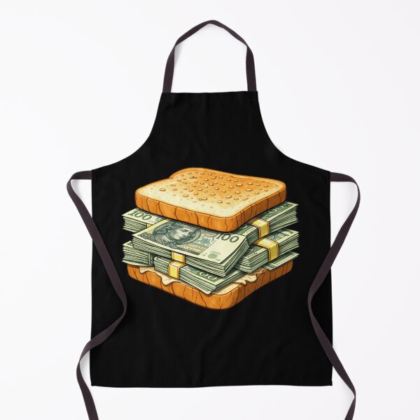 Item preview, 90s Retro PLN Money Sandwich – Funny Polish Zloty Cash Bread Stack Art designed and sold by digitalbitcraft.
