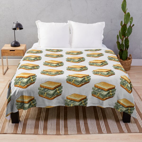 Item preview, 90s Retro PLN Money Sandwich – Funny Polish Zloty Cash Bread Stack Art designed and sold by digitalbitcraft.