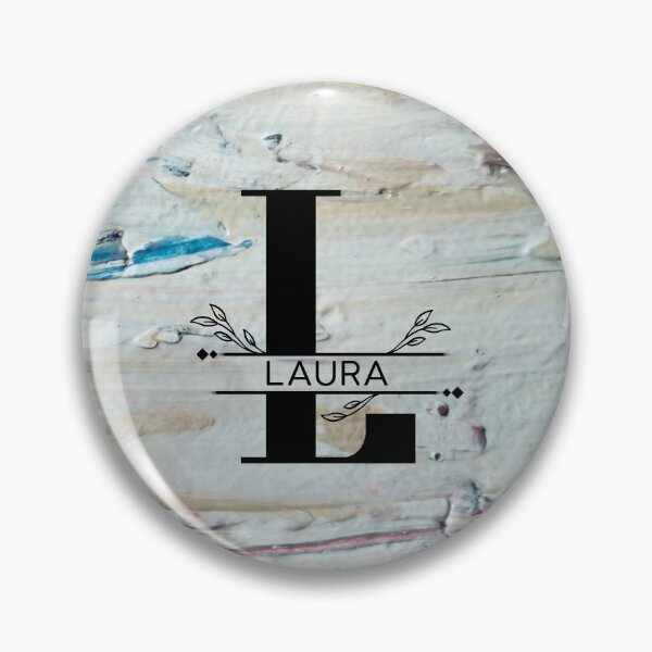 Item preview, Monogram...L (Laura)... with colourful texture cement/concrete wall background designed and sold by CHASAcreative.