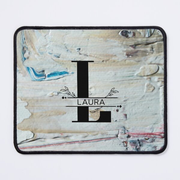 Item preview, Monogram...L (Laura)... with colourful texture cement/concrete wall background designed and sold by CHASAcreative.