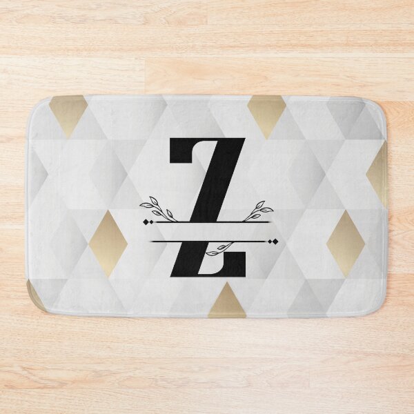 Item preview, Monogram...Z... with abstract gold and grey diamond background designed and sold by CHASAcreative.