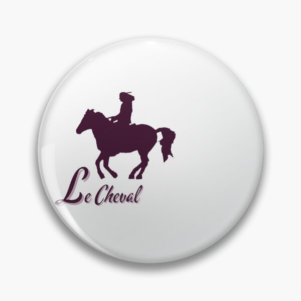 Item preview, Le Cheval – Burgundy Rider on Horse Minimal Logo designed and sold by Dotadoari.