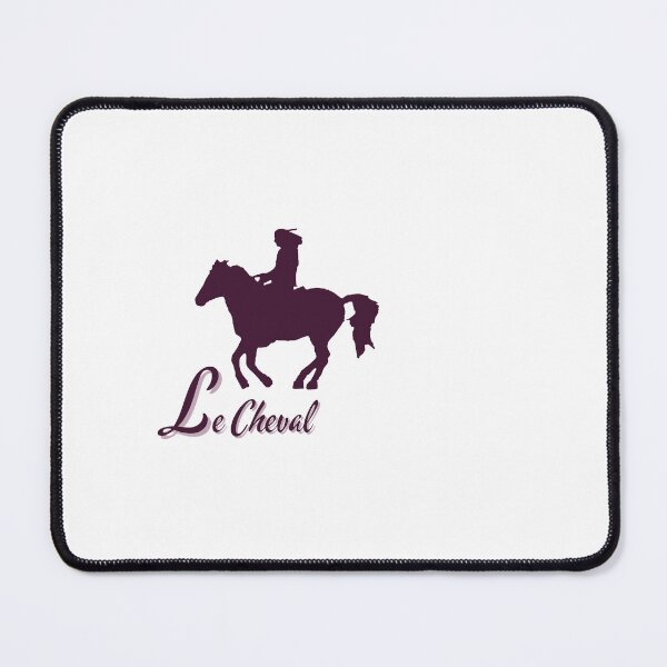 Item preview, Le Cheval – Burgundy Rider on Horse Minimal Logo designed and sold by Dotadoari.