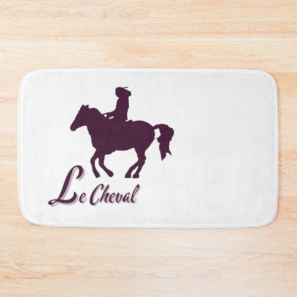 Item preview, Le Cheval – Burgundy Rider on Horse Minimal Logo designed and sold by Dotadoari.