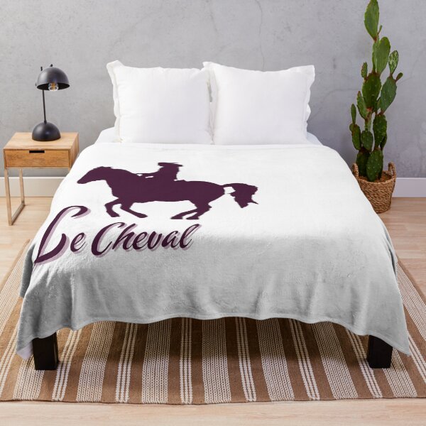 Item preview, Le Cheval – Burgundy Rider on Horse Minimal Logo designed and sold by Dotadoari.