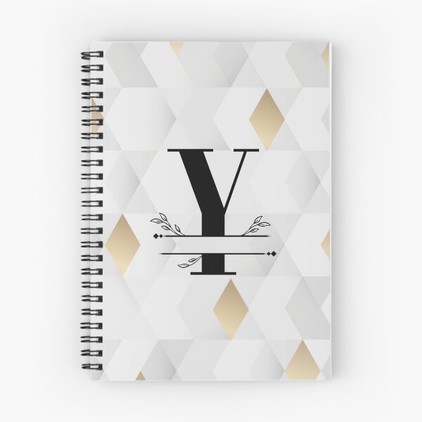 Item preview, Monogram...Y... with abstract gold and grey diamond background designed and sold by CHASAcreative.