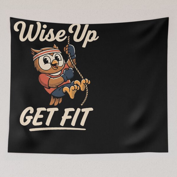 Item preview, Wise Up Get Fit Owl Rope Climbing Gym Workout designed and sold by Emmatshirt1.