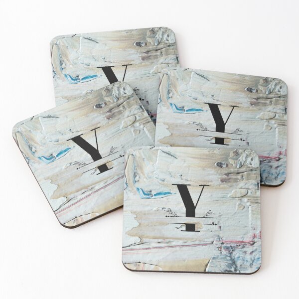 Item preview, Monogram...Y... with colourful textured cement/concrete wall background designed and sold by CHASAcreative.