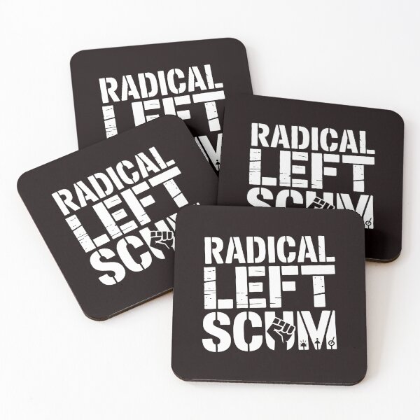Item preview, Radical Left Scum – Ironic Leftist Political Humor designed and sold by Redgiant87x.
