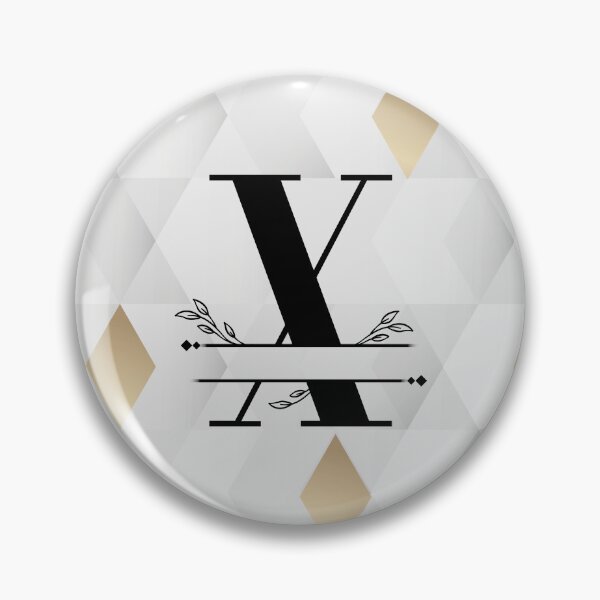 Item preview, Monogram...X... with abstract gold and grey diamond background designed and sold by CHASAcreative.