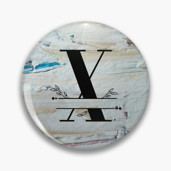 Item preview, Monogram...X... with colourful textured cement/concrete wall background designed and sold by CHASAcreative.