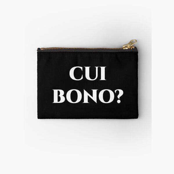Item preview, Cui Bono – Minimalist Latin Question of Motive designed and sold by BrushRushX.