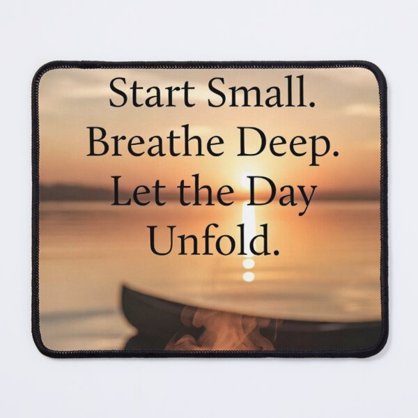 Item preview, Start Small, Breathe Deep designed and sold by RisingWolfStudio.