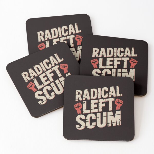 Item preview, Radical Left Scum – Woke Political Irony Design designed and sold by Redgiant87x.