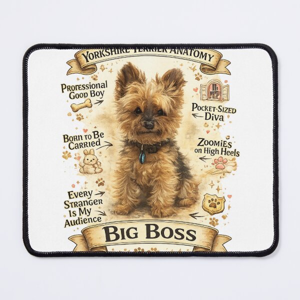 Item preview, Yorkshire Terrier Anatomy: Pocket-Sized Diva Edition designed and sold by The Good Boy Collective.