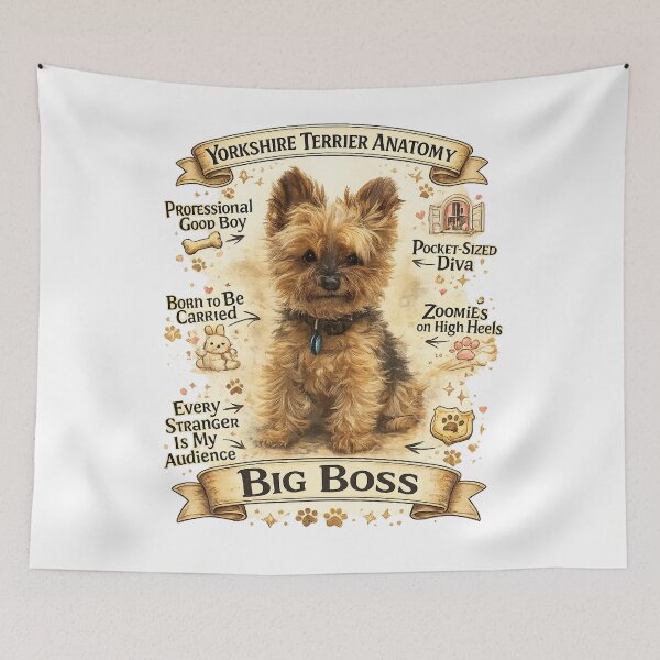 Item preview, Yorkshire Terrier Anatomy: Pocket-Sized Diva Edition designed and sold by The Good Boy Collective.