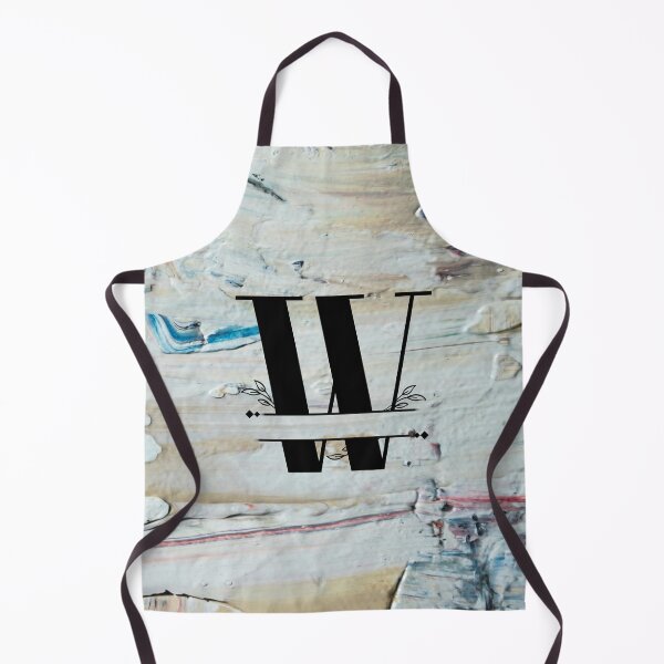 Item preview, Monogram...W... with colourful textured cement/concrete wall background designed and sold by CHASAcreative.