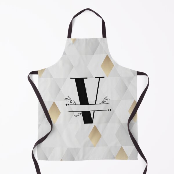Item preview, Monogram...V... with abstract gold and grey diamond background designed and sold by CHASAcreative.