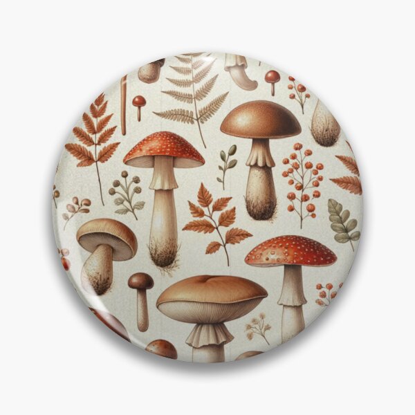 Item preview, Vintage style mushroom design  designed and sold by Nikki-Tee.