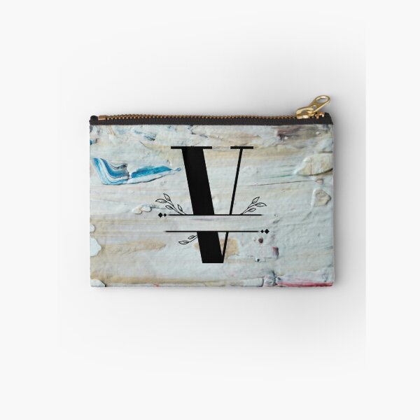 Item preview, Monogram...V... with colourful textured cement/concrete wall background designed and sold by CHASAcreative.