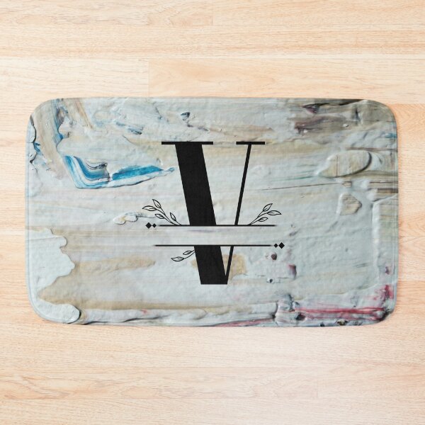 Item preview, Monogram...V... with colourful textured cement/concrete wall background designed and sold by CHASAcreative.