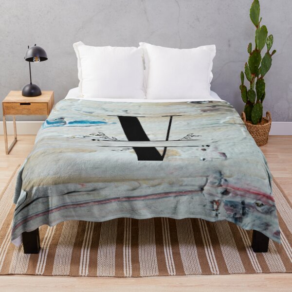 Item preview, Monogram...V... with colourful textured cement/concrete wall background designed and sold by CHASAcreative.