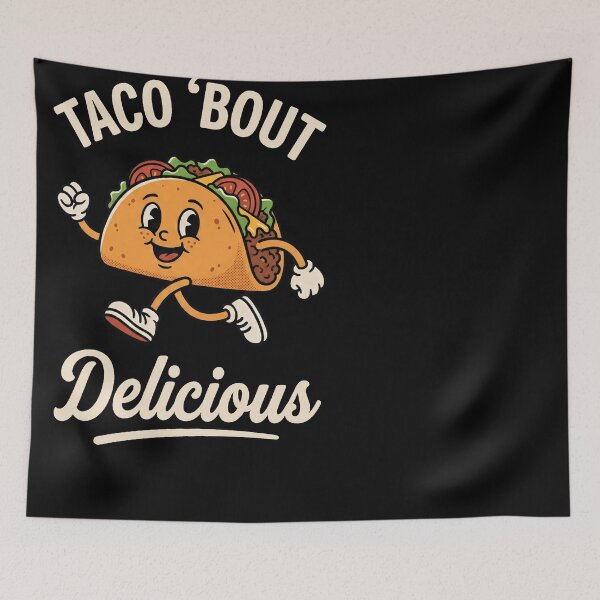 Item preview, Taco Bout Delicious Funny Taco Pun designed and sold by Emmatshirt1.