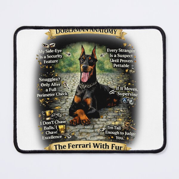 Item preview, Doberman Anatomy: The Ferrari With Fur designed and sold by The Good Boy Collective.