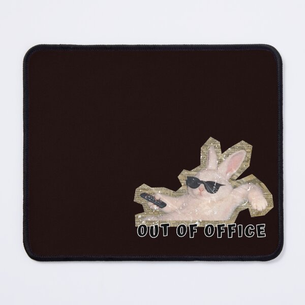 Item preview, Out of Office Relaxed Bunny Chill Art designed and sold by UUniqueIImprint.