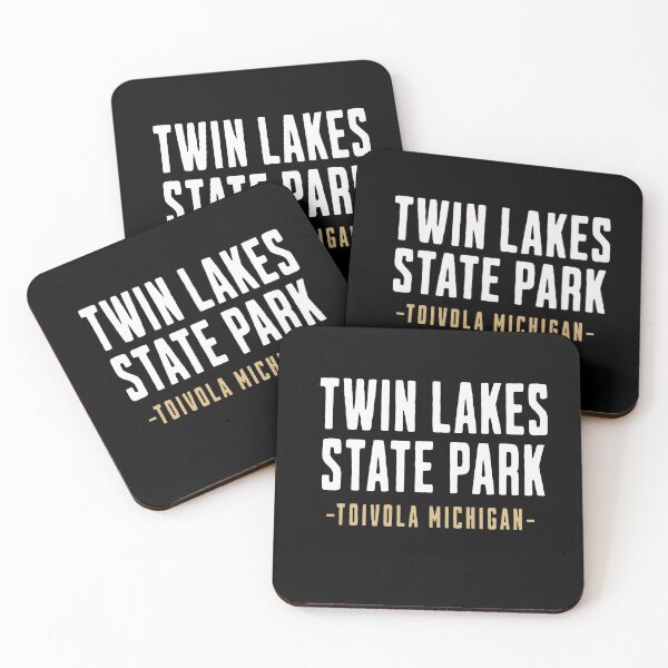 Item preview, Twin Lakes State Park – Toivola Michigan Vintage Outdoor Typography designed and sold by American Travels.