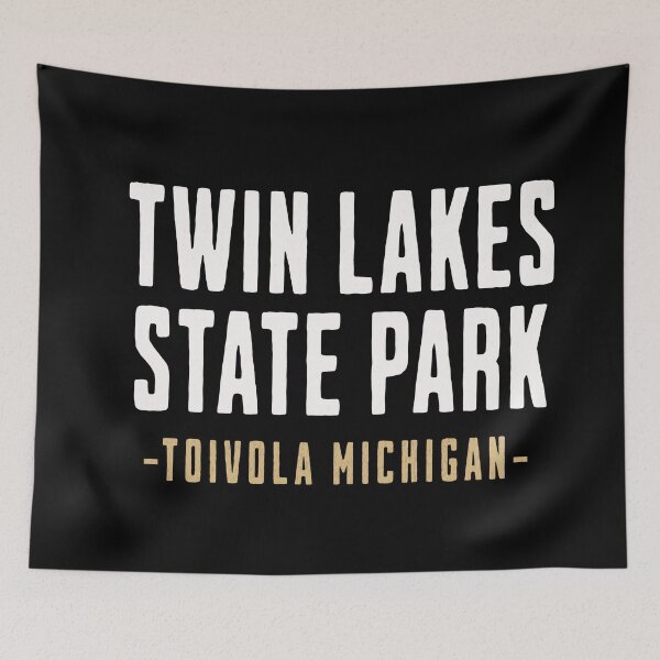 Item preview, Twin Lakes State Park – Toivola Michigan Vintage Outdoor Typography designed and sold by American Travels.