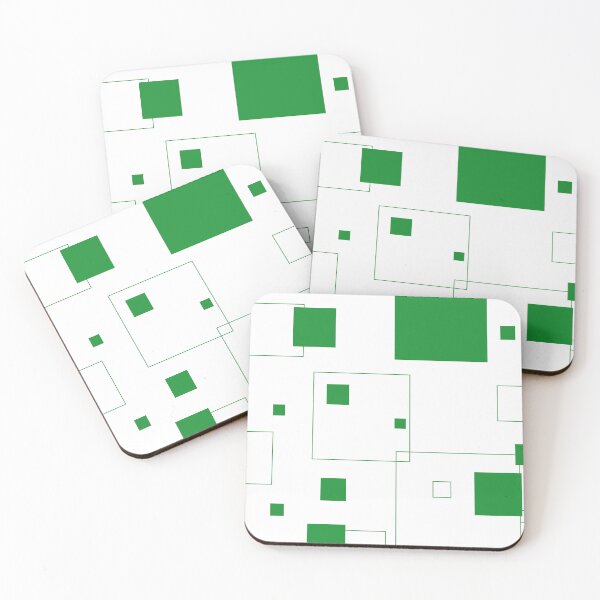 Item preview, Square pattern | Green squares | Green stripes | Dynamic background designed and sold by dfly-creations.