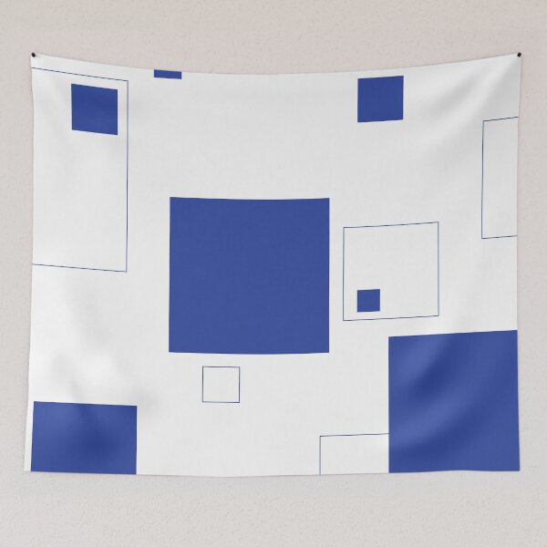Item preview, Square pattern | Blue squares | Blue stripes | Dynamic background designed and sold by dfly-creations.