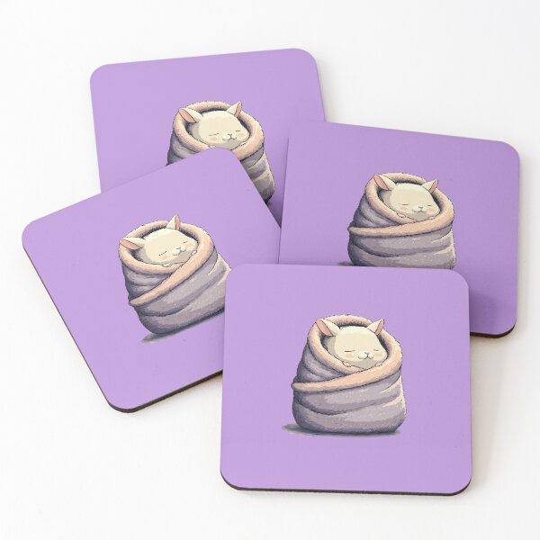 Item preview, Sleeping chinchilla wrapped up – Sweet, calm animal motif designed and sold by Meiersbeste.