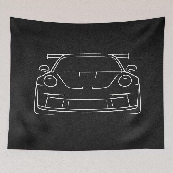 Item preview, Porsche 992 GT3 RS Inspired Minimalist Silhouette Abstract Line Art  designed and sold by Geo.