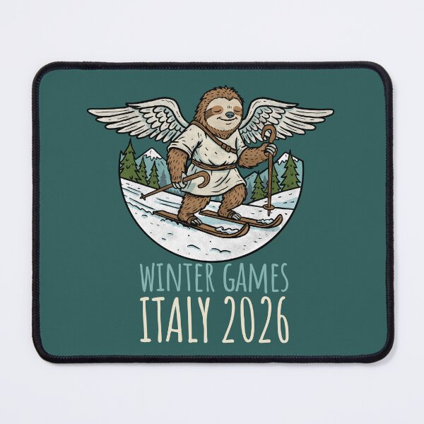 Item preview, Winter Games Italy 2026 – The Angelic Sloth Takes the Slopes designed and sold by CARPIO Creations.