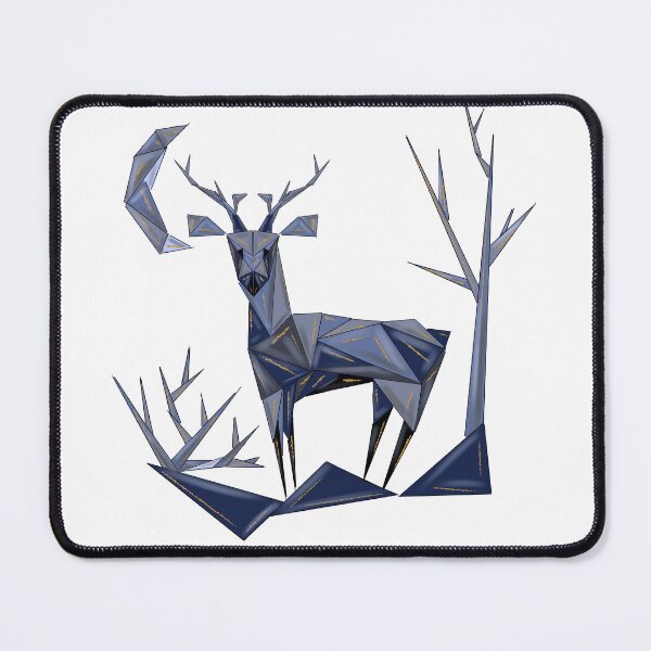 Item preview, Geometric Night Deer – Mystic Origami Forest Spirit designed and sold by Kmaciulyte94.