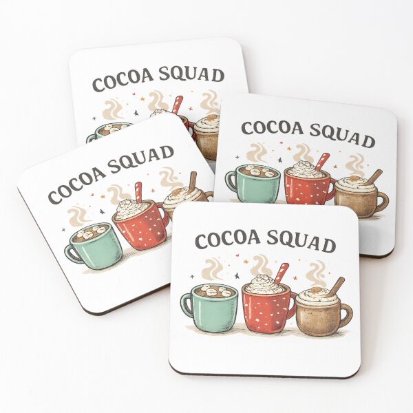 Item preview, Cocoa Squad – Christmas hot chocolate mug designed and sold by LuloCreative.