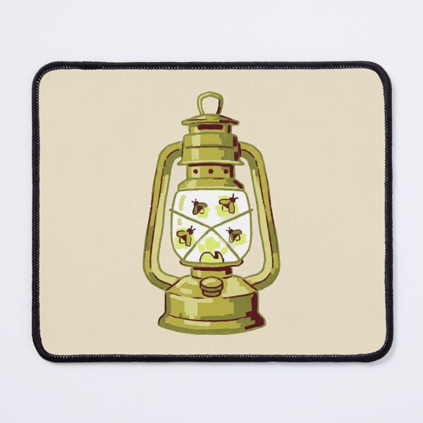 Item preview, Fireflies Lantern Vintage Oil Lamp, Whimsical Cottagecore Aesthetic designed and sold by Magnificent Lizard.