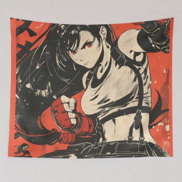 Item preview, Tifa Fantasy Fighter Battle Ready  designed and sold by AnimeArsenalPrints.