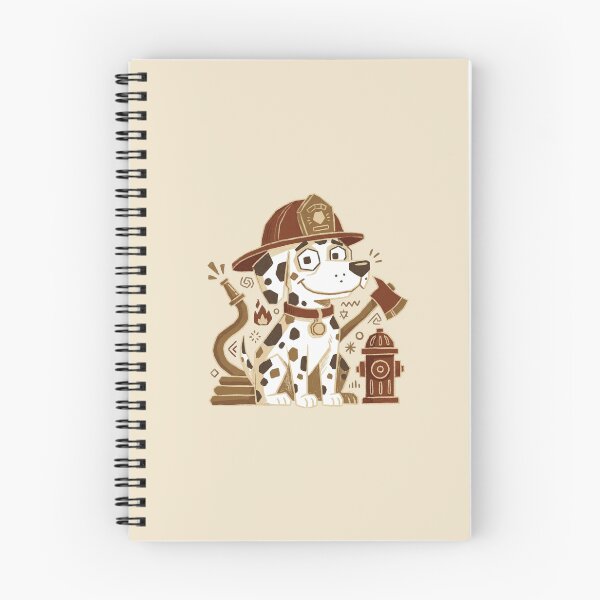 Item preview, Firefighter Dalmatian Dog, Cute Fire Station Mascot Cartoon designed and sold by Magnificent Lizard.