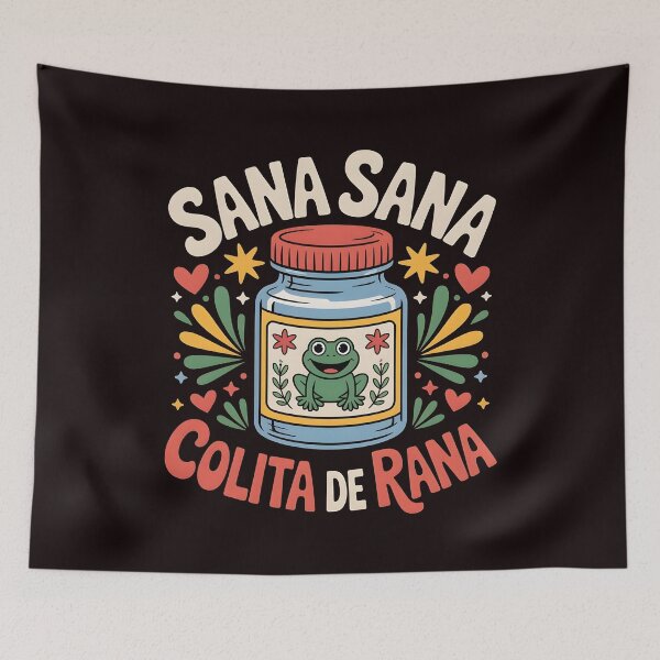 Item preview, Sana Sana Colita de Rana – Cute Nurse Frog Spanish Humor designed and sold by Redgiant87x.