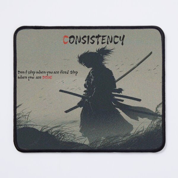 Item preview, Consistency is Key - Samurai Quote designed and sold by Dreams244.