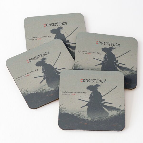 Item preview, Consistency is Key - Samurai Quote designed and sold by Dreams244.