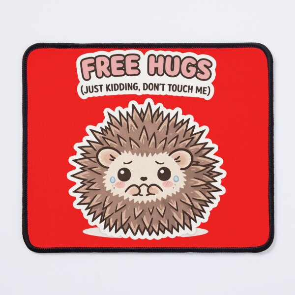 Item preview, Free Hugs Just Kidding Cute Hedgehog Introvert designed and sold by TheSimpleTee007.