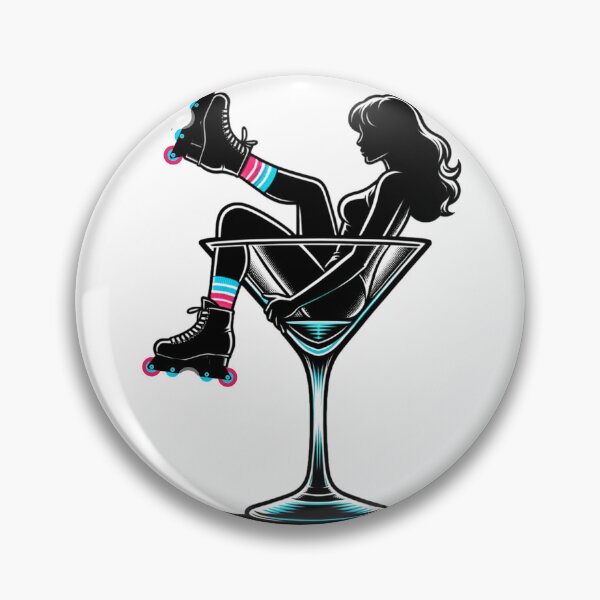 Item preview, Martini Rollerblade Girl designed and sold by TEEZLYPR.