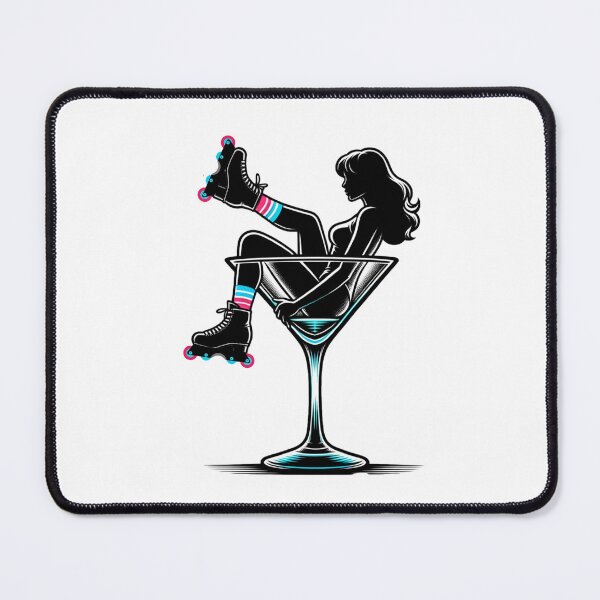 Item preview, Martini Rollerblade Girl designed and sold by TEEZLYPR.