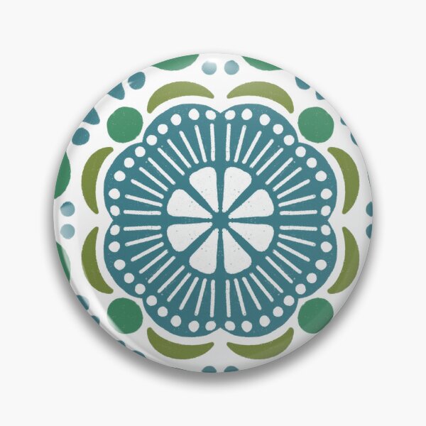 Item preview, Diseño de mosaico de azulejos verdes, azules y verde azulado designed and sold by MustardSeedInt.