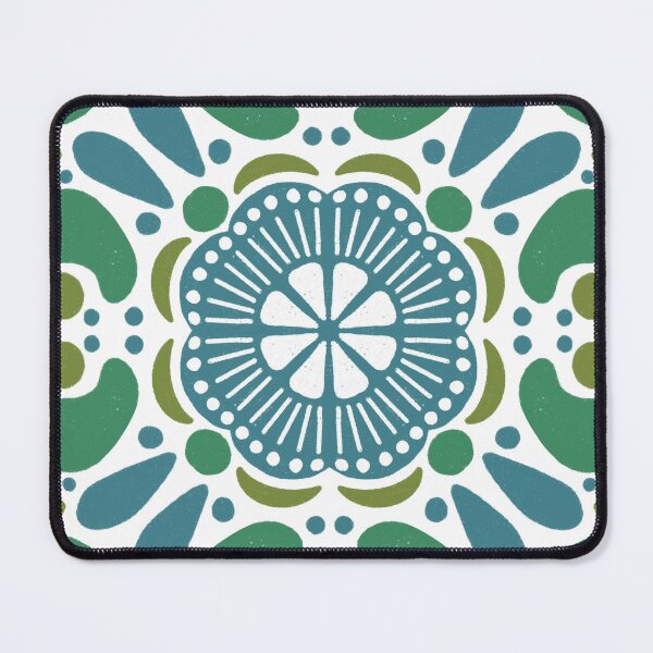 Item preview, Green, Blue and Teal Tile Mosaic Design designed and sold by MustardSeedInt.